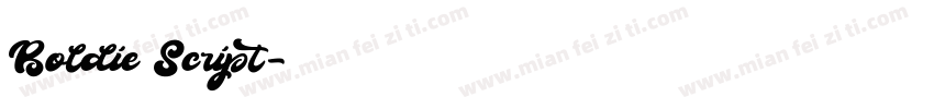 Boldie Script字体转换